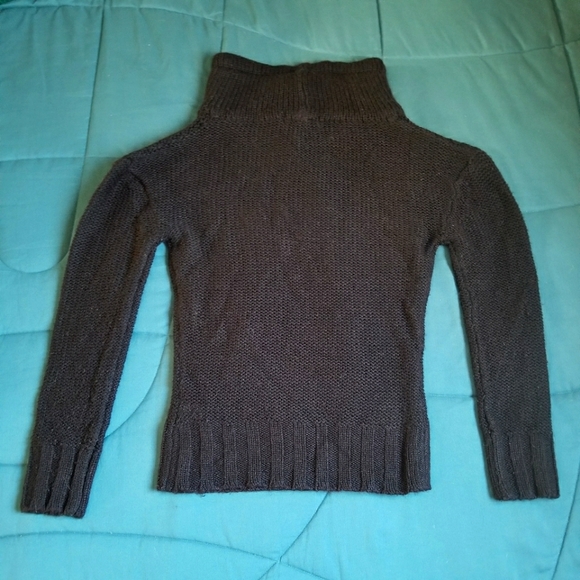 Cowl Neck Black Knit Sweater - Picture 2 of 2